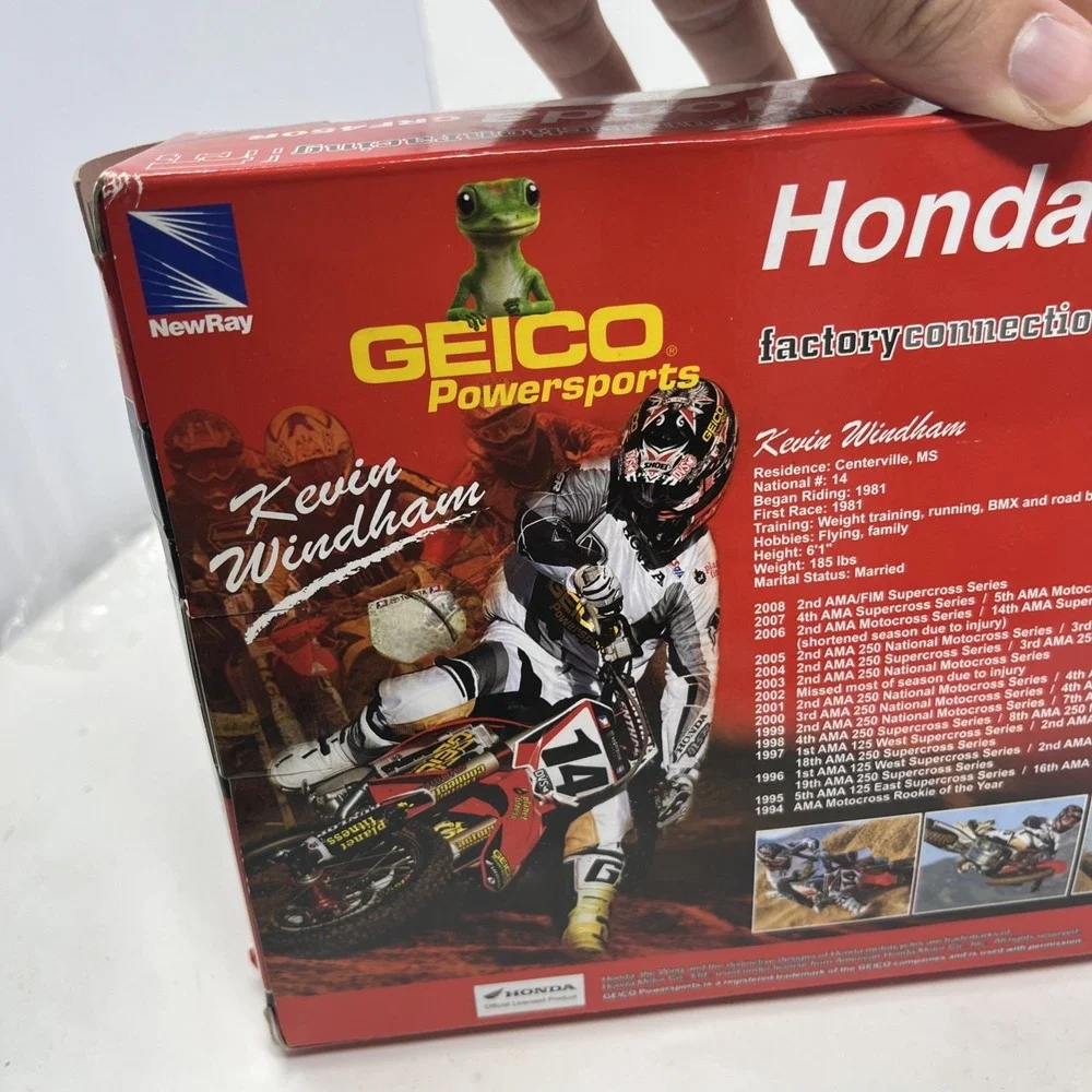 2009 Kevin Windham #14 Honda CRF450R GEICO Powersport 1/12 Motocross
